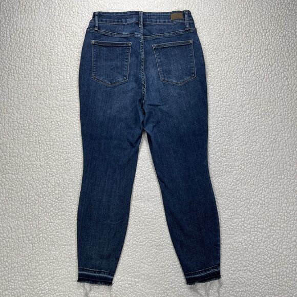 Judy Blue Skinny Jeans Women’s 14W 29x27 Modern Distressed Stretch Denim Boho - Picture 3 of 10